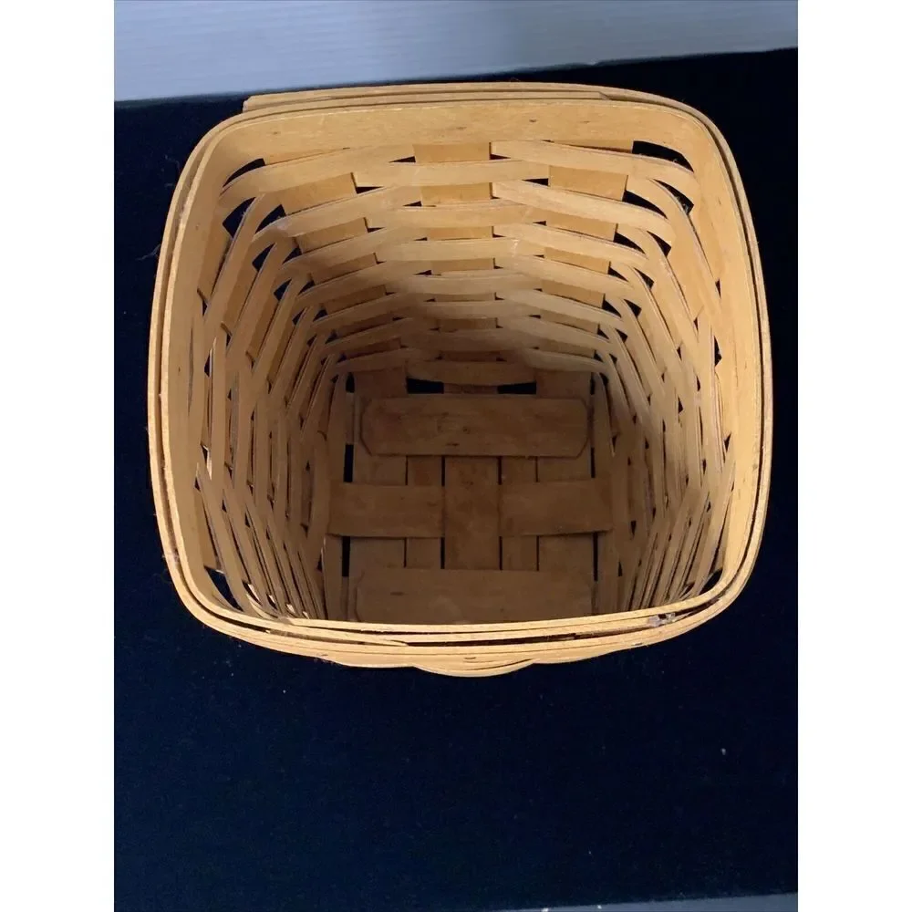 Longaberger 1994 Small Basket Classic Finish Square Opening 8